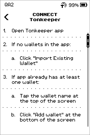 Connect Tonkeeper instructions, 5 steps ending with Scan the QR code from the ERA Wallet screen, and a SHOW QR button.