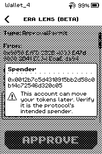 Note pop-up: this account can move your tokens later