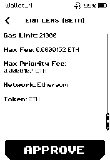Review page 2: gas limit 21000, max fee 0.0000152 ETH, network Ethereum, token ETH